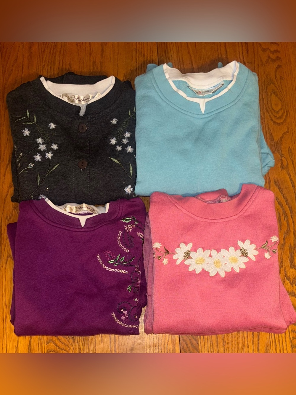 Vintage Petite Sweatsuit Lot Feathers Madison Taylor Fleece Sets